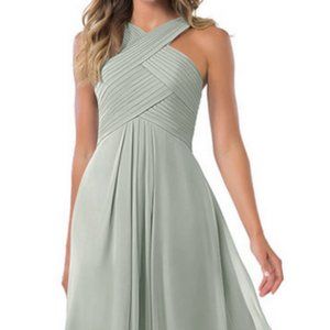 Azazie Amani Bridesmaid Dress in Silver